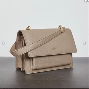 BNWT Angela Roi Eloise Satchel in Light Mud Gray
